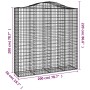 Cestas de gaviones 8 uds forma de arco hierro 200x50x200/220 cm de , Maceteros y jardineras - Ref: Foro24-3145751, Precio: 1,...