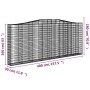 Cestas de gaviones 6 uds forma de arco hierro 400x30x160/180 cm de , Maceteros y jardineras - Ref: Foro24-3145869, Precio: 1,...