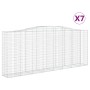 Cestas de gaviones 7 uds forma de arco hierro 400x50x160/180 cm de , Maceteros y jardineras - Ref: Foro24-3146000, Precio: 1,...