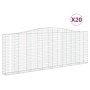 Cestas de gaviones 20 uds forma de arco hierro 400x30x140/160cm de , Maceteros y jardineras - Ref: Foro24-3145862, Precio: 3,...