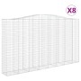 Cestas de gaviones 8 uds forma de arco hierro 400x50x220/240 cm de , Maceteros y jardineras - Ref: Foro24-3146040, Precio: 2,...