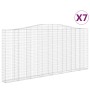 Cestas de gaviones 7 uds forma de arco hierro 400x30x180/200 cm de , Maceteros y jardineras - Ref: Foro24-3145883, Precio: 1,...