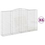 Cestas de gaviones 6 uds forma de arco hierro 400x50x220/240 cm de , Maceteros y jardineras - Ref: Foro24-3147078, Precio: 1,...