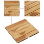 Baldosas de terraza 20 uds madera teca patrón vertical 30x30 cm de , Suelos y moquetas - Ref: Foro24-3152102, Precio: 167,72 ...