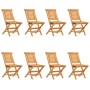 Sillas de jardín plegables 8 uds madera maciza teca 47x63x90 cm de , Sillas de jardín - Ref: Foro24-3155048, Precio: 692,39 €...