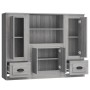 Aparador alto 3 piezas madera contrachapada gris Sonoma de , Aparadores - Ref: Foro24-3185317, Precio: 241,53 €, Descuento: %