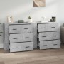 Aparadores 2 uds madera contrachapada gris hormigón de , Aparadores - Ref: Foro24-3185411, Precio: 188,51 €, Descuento: %