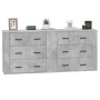 Aparadores 2 uds madera contrachapada gris hormigón de , Aparadores - Ref: Foro24-3185411, Precio: 188,51 €, Descuento: %