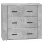 Aparadores 2 uds madera contrachapada gris hormigón de , Aparadores - Ref: Foro24-3185411, Precio: 188,51 €, Descuento: %