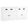 Aparadores 2 uds madera contrachapada blanco brillo de , Aparadores - Ref: Foro24-3185265, Precio: 175,61 €, Descuento: %