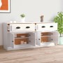 Aparadores 2 uds madera contrachapada blanco brillo de , Aparadores - Ref: Foro24-3185265, Precio: 175,61 €, Descuento: %
