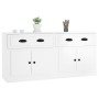 Aparadores 2 uds madera contrachapada blanco brillo de , Aparadores - Ref: Foro24-3185265, Precio: 175,61 €, Descuento: %