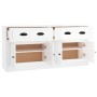 Aparadores 2 uds madera contrachapada blanco brillo de , Aparadores - Ref: Foro24-3185265, Precio: 175,61 €, Descuento: %