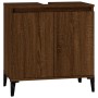 Set de muebles baño 3 pzas madera contrachapada roble marrón de , Muebles de baño - Ref: Foro24-3185596, Precio: 221,31 €, De...