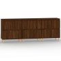 Aparadores 3 uds madera contrachapada marrón roble 60x35x70 cm de , Aparadores - Ref: Foro24-3185774, Precio: 183,59 €, Descu...