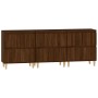 Aparadores 3 uds madera contrachapada marrón roble 60x35x70 cm de , Aparadores - Ref: Foro24-3185774, Precio: 183,59 €, Descu...