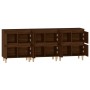 Aparadores 3 uds madera contrachapada marrón roble 60x35x70 cm de , Aparadores - Ref: Foro24-3185774, Precio: 183,59 €, Descu...