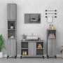 Set de muebles de baño 3 pzas madera contrachapada gris sonoma de , Muebles de baño - Ref: Foro24-3185627, Precio: 197,18 €, ...