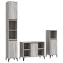 Set de muebles de baño 3 pzas madera contrachapada gris sonoma de , Muebles de baño - Ref: Foro24-3185627, Precio: 197,18 €, ...