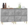 Aparadores 2 uds madera contrachapada gris hormigón 60x35x70 cm de , Aparadores - Ref: Foro24-3185755, Precio: 141,67 €, Desc...