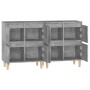 Aparadores 2 uds madera contrachapada gris hormigón 60x35x70 cm de , Aparadores - Ref: Foro24-3185755, Precio: 141,67 €, Desc...