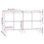 Aparadores 2 uds madera contrachapada gris hormigón 60x35x70 cm de , Aparadores - Ref: Foro24-3185755, Precio: 141,67 €, Desc...