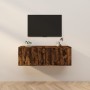 Muebles para TV de pared 2 uds roble ahumado 57x34,5x40 cm de , Muebles TV - Ref: Foro24-3188339, Precio: 74,21 €, Descuento: %
