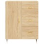 Aparador alto madera contrachapada color roble 69,5x34x180 cm de , Aparadores - Ref: Foro24-3189424, Precio: 157,94 €, Descue...