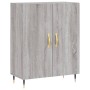 Aparador alto madera contrachapada gris sonoma 69,5x34x180 cm de , Aparadores - Ref: Foro24-3198199, Precio: 155,74 €, Descue...
