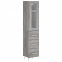 Aparador alto madera contrachapada gris Sonoma 34,5x34x180 cm de , Aparadores - Ref: Foro24-3199231, Precio: 116,97 €, Descue...