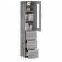 Aparador alto madera contrachapada gris Sonoma 34,5x34x180 cm de , Aparadores - Ref: Foro24-3199231, Precio: 116,97 €, Descue...