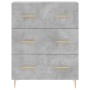 Aparador alto madera contrachapada gris hormigón 69,5x34x180 cm de , Aparadores - Ref: Foro24-3195839, Precio: 166,42 €, Desc...