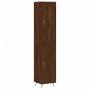 Aparador alto madera contrachapada roble marrón 34,5x34x180 cm de , Aparadores - Ref: Foro24-3200112, Precio: 105,34 €, Descu...