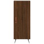 Aparador alto madera contrachapada roble marrón 34,5x34x180 cm de , Aparadores - Ref: Foro24-3200112, Precio: 105,34 €, Descu...