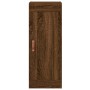 Aparador alto madera contrachapada roble marrón 34,5x34x180 cm de , Aparadores - Ref: Foro24-3200112, Precio: 105,34 €, Descu...