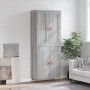 Aparador alto madera contrachapada gris sonoma 69,5x34x180 cm de , Aparadores - Ref: Foro24-3199535, Precio: 144,60 €, Descue...