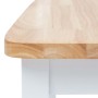 Sillas comedor 4 uds madera maciza caucho blanco y madera claro en Sillas de comedor | Comprar online en Foru.es