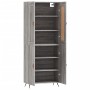 Aparador alto madera contrachapada gris sonoma 69,5x34x180 cm de , Aparadores - Ref: Foro24-3199535, Precio: 144,60 €, Descue...