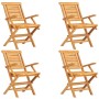 Juego de comedor para jardín 5 piezas madera maciza de teca de , Conjuntos de jardín - Ref: Foro24-3155001, Precio: 507,87 €,...