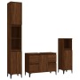 Set de muebles baño 3 pzas madera contrachapada roble marrón de , Muebles de baño - Ref: Foro24-3185612, Precio: 250,23 €, De...