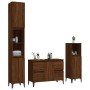 Set de muebles baño 3 pzas madera contrachapada roble marrón de , Muebles de baño - Ref: Foro24-3185612, Precio: 250,23 €, De...