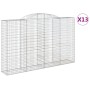 Cestas de gaviones 13 uds forma de arco hierro 300x50x180/200cm de , Maceteros y jardineras - Ref: Foro24-3146784, Precio: 2,...
