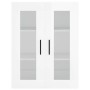Aparador alto madera contrachapada blanco brillo 69,5x34x180 cm de , Aparadores - Ref: Foro24-3198235, Precio: 186,19 €, Desc...