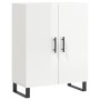 Aparador alto madera contrachapada blanco brillo 69,5x34x180 cm de , Aparadores - Ref: Foro24-3198235, Precio: 186,19 €, Desc...