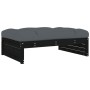 Juego de muebles de jardín 6 pzas y cojines madera maciza negro de , Conjuntos de jardín - Ref: Foro24-3186155, Precio: 1,00 ...