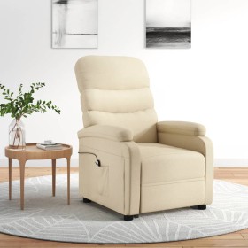Sillón elevable tela crema de , Sillones - Ref: Foro24-3109614, Precio: 306,31 €, Descuento: %