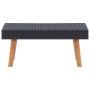 Set de muebles de jardín 2 pzas y cojines ratán sintético negro de vidaXL, Conjuntos de jardín - Ref: Foro24-3059336, Precio:...