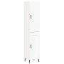Aparador alto madera contrachapada blanco 34,5x34x180 cm de , Aparadores - Ref: Foro24-3199121, Precio: 103,59 €, Descuento: %
