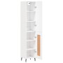 Aparador alto madera contrachapada blanco 34,5x34x180 cm de , Aparadores - Ref: Foro24-3199121, Precio: 103,59 €, Descuento: %