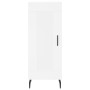 Aparador alto madera contrachapada blanco 34,5x34x180 cm de , Aparadores - Ref: Foro24-3199121, Precio: 103,59 €, Descuento: %
